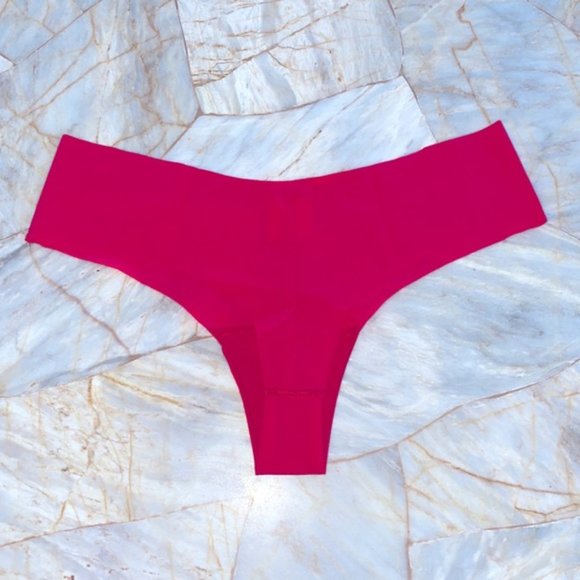 VS PINK ILLUSIONS Smooth Edge Panty No Show Thong Small - Picture 5 of 6